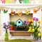 Wooden Easter Ornaments to Paint Spring Decoration Hen Cutouts Unfinished 24PCS 3.5 inches, DIY Blank Unfinished Christmas Tree Wood Discs Ornament for Home Crafts Hanging